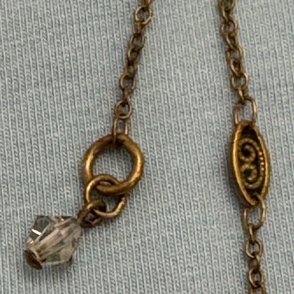 Sorrelli Antique-Gold Tone and Multicolored Crystal Cross Stations Necklace - Picture 9 of 9